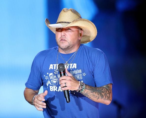 Macon native Jason Aldean rocked Lakewood Amphitheatre on Saturday, August 5, 2023, on his Highway Desperado Tour. Mitchell Tenpenny and Corey Kent were the openers. (Photo: Robb Cohen for The Atlanta Journal-Constitution)