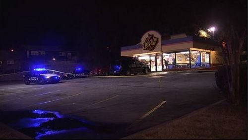 Police said there was a shooting at a Church's Chicken in East Point on Saturday night.
