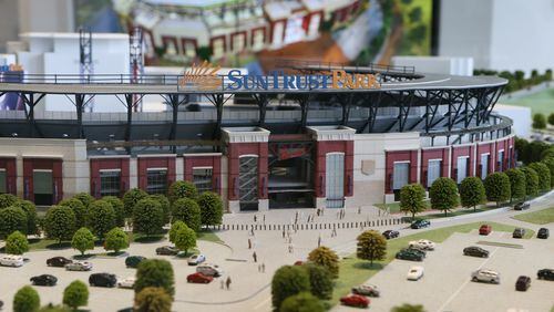 The future home of the Atlanta Braves, which has attracted stores, restaurants and businesses (Comcast will locate its offices there), unlike its downtown location.