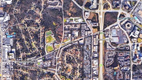 Sandy Springs will pay KCI Technologies Inc. $691,200 to design improvements for the Mount Vernon Highway Corridor from Johnson Ferry Road to the Sandy Springs MARTA station. GOOGLE MAPS