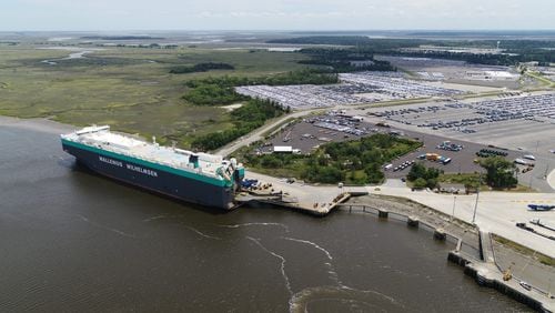 The Port of Brunswick in Brunswick, Ga. Photo courtesy of the Georgia Ports Authority.
