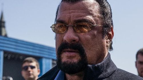 Actor Steven Seagal attends the Victory Parade which is a part of celebrations marking the 70th anniversary of the victory over Nazi Germany and the end of World War II on May 9, 2015, in Moscow, Russia. (Photo by Alexander Aksakov/Getty Images)