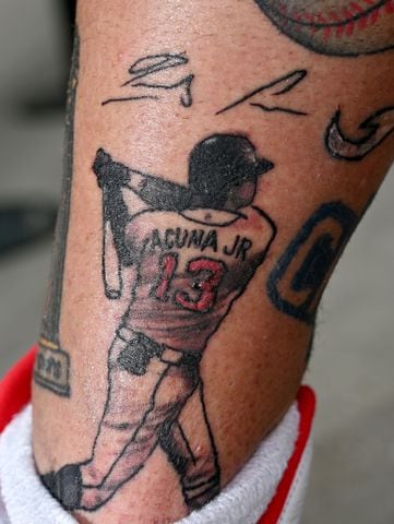 Steve Disney and his Braves tattoos