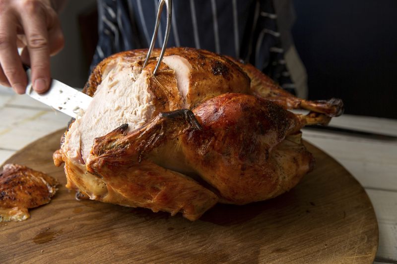 File photo of a Thanksgiving turkey. (Andrew Scrivani/AP)