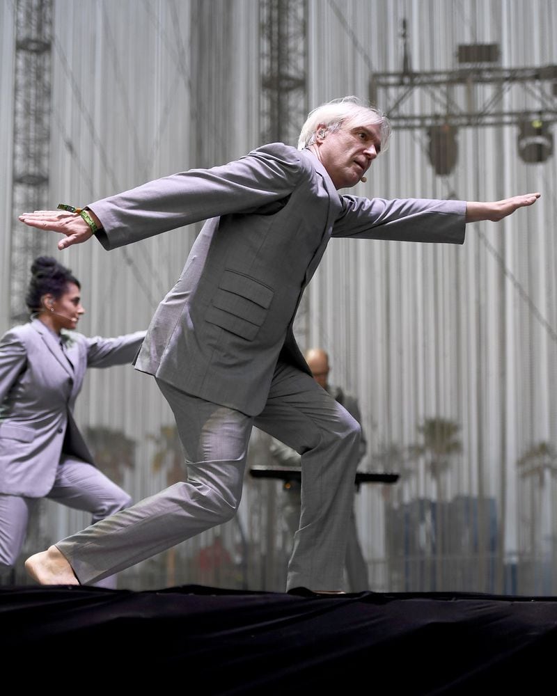  David Byrne, performing at Coachella in April, will bring his art-rock to SK.  Photo: Getty Images