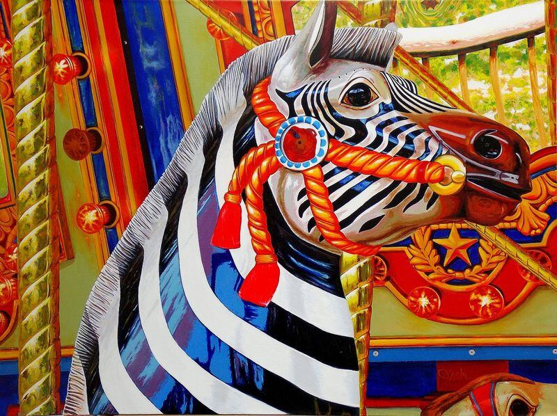 John Jaster's "Carousel Horse #1" is part of the group exhibit "Depictions" opening Friday at Artvaggio Fine Art in Duluth.