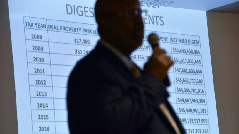 Dwight Robinson, Fulton’s chief appraiser, said there are consequences to decisions made by county leaders. HYOSUB SHIN / HSHIN@AJC.COM AJC FILE PHOTO