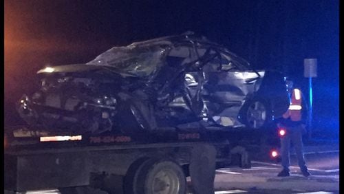 A crash left at least one person dead and six injured in Bartow County. (Credit: Channel 2 Action News)