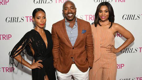 ATLANTA, GA - JULY 11: (L-R) Jada Pinkett Smith, Will Packer, Regina Hall at "Girls Trip" Atlanta special screening at SCADshow on July 11, 2017 in Atlanta, Georgia. (Photo by Paras Griffin/Getty Images for Universal Pictures)