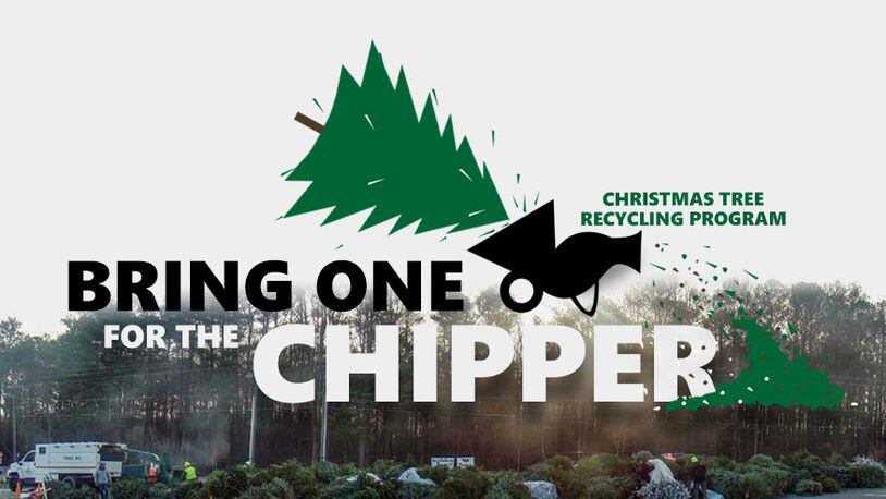 Through Jan. 28, Forsyth County residents may recycle their Christmas trees at one of three recycling convenience centers operated by Keep Forsyth County Beautiful. (Courtesy of Forsyth County)