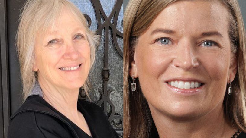 DeKalb County Board of Education District 4 candidates Bonnie Chappell, left, and Allyson Gevertz