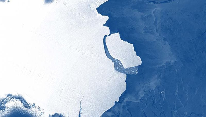 On Sept. 26, a 315-billion- ton iceberg about the size of Los Angeles broke away from the Amery Ice Shelf in Antarctica. The separation was the largest rift of an iceberg in more than half a century.