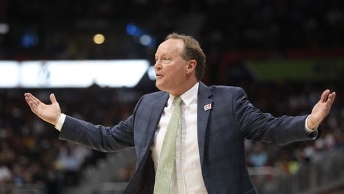 Mike Budenholzer will be pleading his case for some other team soon enough. (HENRY TAYLOR / HENRY.TAYLOR@AJC.COM)