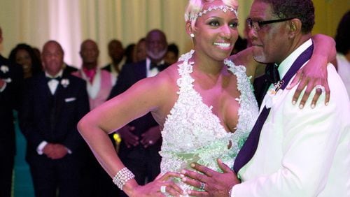 Leakes poses with her husband, Gregg Leakes, during an episiode of the 2013 Bravo series, "I Dream of NeNe." Cameras followed NeNe and Gregg as they planned their second wedding and got remarried.