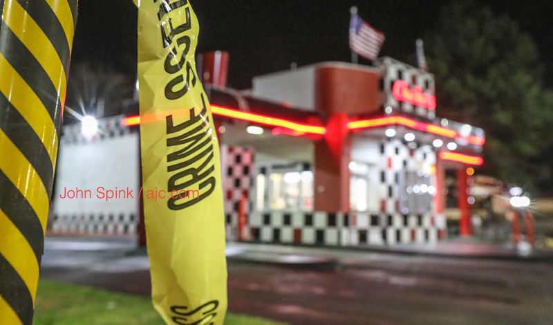DeKalb County police investigated the shooting overnight at a Checkers restaurant on Candler Road.