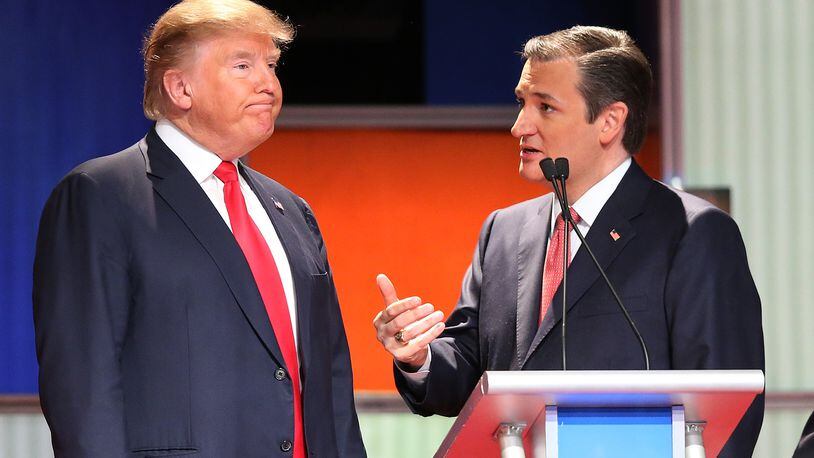 Donald Trump and Ted Cruz. Scott Olson/Getty Images
