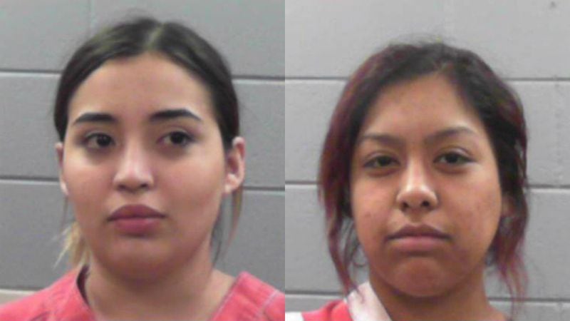 Deputies in Rankin County, Mississippi, arrested 23-year-old Arlene Viridiana Moya, left, and 23-year-old Trisha Lynne Ibarra, right, on suspicion of drug trafficking on Monday, Jan. 22, 2018.