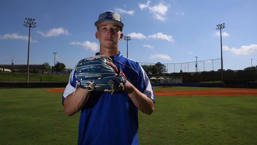 Drew Waters, an outfielder at Etowah High School, signed with the Braves. (HENRY TAYLOR / HENRY.TAYLOR@AJC.COM)