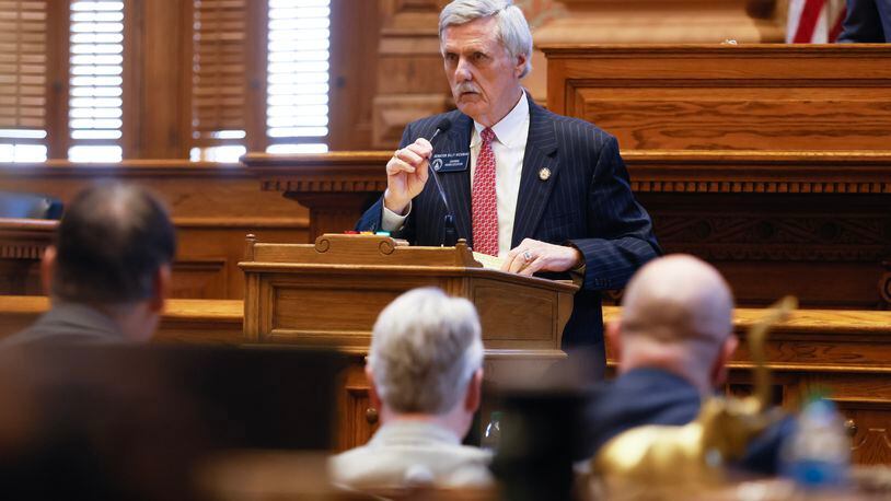 Sen. Billy Hickman, R-Statesboro, sponsored Senate Bill 211, which would establish a literacy council. He is shown at the Capitol on March 2, 2023. (Natrice Miller / Natrice.miller@ajc.com)
