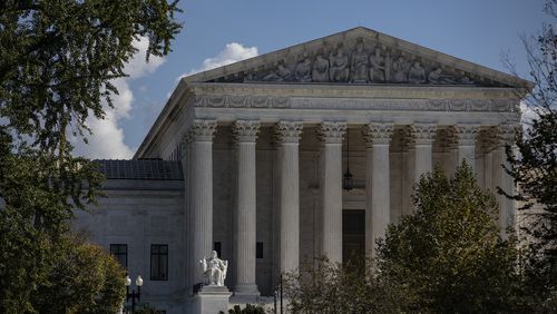 The U.S. Supreme Court on Oct. 22, 2020 in Washington, D.C. (Samuel Corum/Getty Images/TNS)