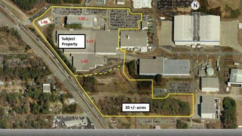 This is a map of the Lockheed Martin campus in Marietta that Georgia Tech hopes to acquire and renovate using a $63 million bond package. (Georgia Board of Regents)