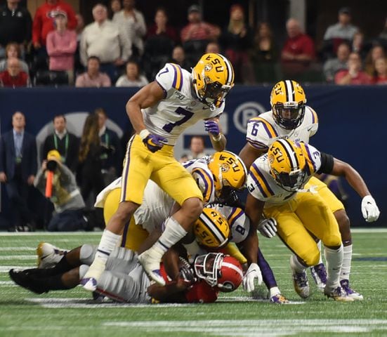 Photos: Bulldogs battle Tigers in SEC Championship game