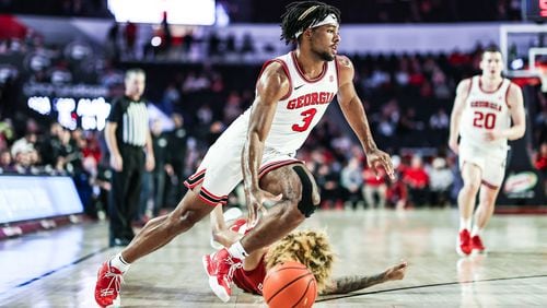 Georgia's Kario Oquendo (3) informed coach Mike White that he intends to remain in Athens. (Photo by Mackenzie Miles)