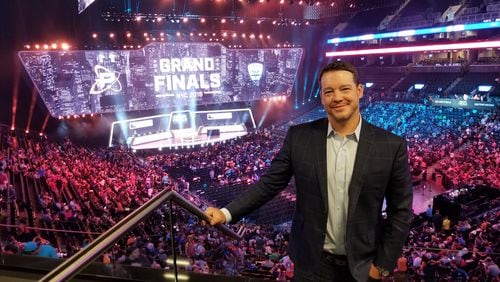 Paul Hamilton, President and CEO of Atlanta Esports Ventures, attends the 2018 Overwatch League Grand Finals in New York. Courtesy the Overwatch League.