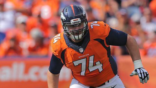 Denver offensive tackle Ty Sambrailo was acquired by Falcons for a 2018 fifth-round pick. (Doug Pensinger/Getty Images)