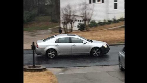 Police in Alpharetta are searching for a man who was seen going through mailboxes in the Pine Grove neighborhood on Monday.