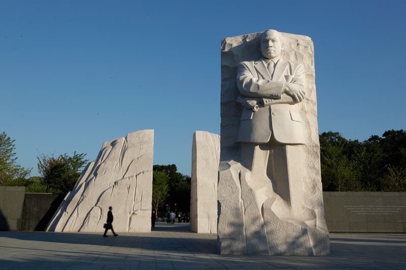 King's statue on the National Mall  by Chinese artist Lei Yixin. (Chip Somodevilla / Getty Images)