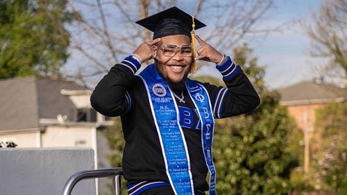 Theodore Robinson will graduate from Clark Atlanta University on Saturday, May 18, with a psychology degree. At the end of the month, he starts a graduate program at Agnes Scott.