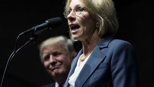 Betsy DeVos, Donald Trump's choice for education secretary, was confirmed today in a historic vote. (Doug Mills/The New York Times)
