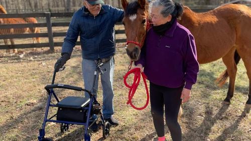 The Seniors for Seniors program at Joyous Acres in Milton gives older adults the chance to interact with the rescued animals.