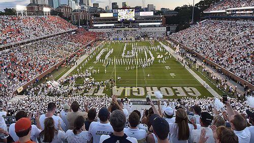 Georgia Tech will host North Carolina Saturday in an ACC Coastal Division matchup at Bobby Dodd Stadium. (AJC file photo)