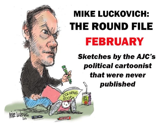 Mike Luckovich shares his Round File for February 2018