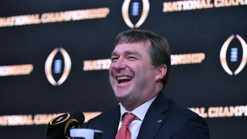 Kirby Smart likes the No. 1 recruiting ranking but says “I’d trade that No. 1 ranking for the last No. 1 ranking in the college football poll.” HYOSUB SHIN / HSHIN@AJC.COM