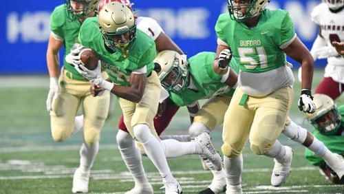 Buford defeated Warner Robins to win Georgia’s Class AAAAA championship last season.  Buford is scheduled to open its 2020 season against Wren, South Carolina’s Class 4A champion.