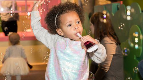 The Children’s Museum of Atlanta is hosting a kid-friendly New Year’s Bubble Bash, which will feature a DJ, noisemaker and party hat crafts, bubble wrap popping and more. 
Courtesy of Children’s Museum of Atlanta