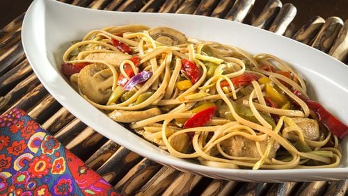 Speedy Chicken Lo Mein comes together in minutes, and is healthier than Chinese restaurant versions. (Tammy Ljungblad/Kansas City Star/TNS)