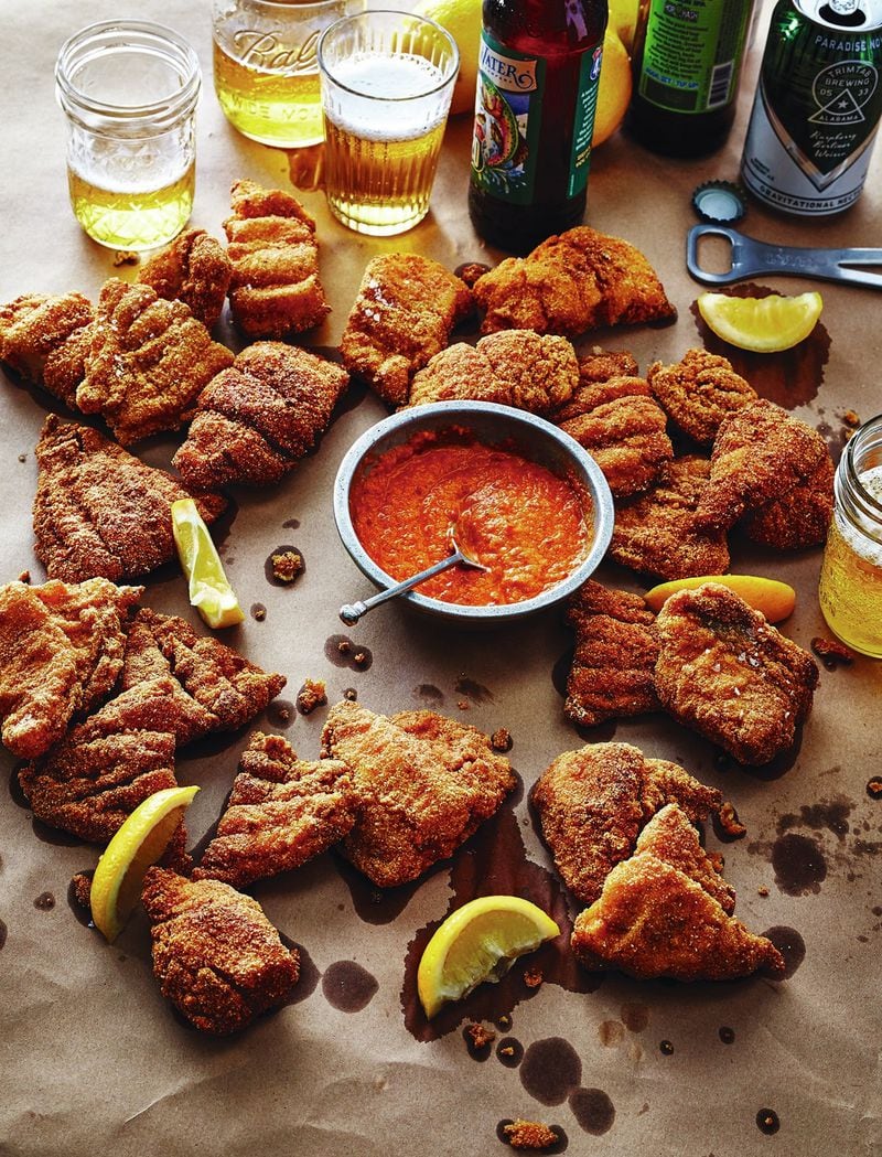 Mom’s Fried Catfish with Hot Sauce from “Soul” by Todd Richards. VICTOR PROTASIO