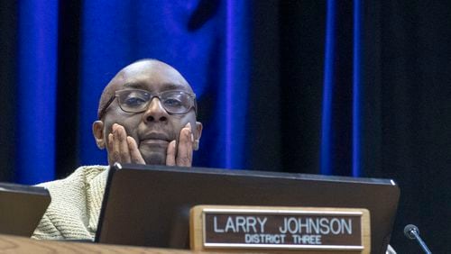 DeKalb County Commissioner Larry Johnson in a 2018 file photo. ALYSSA POINTER/ALYSSA.POINTER@AJC.COM