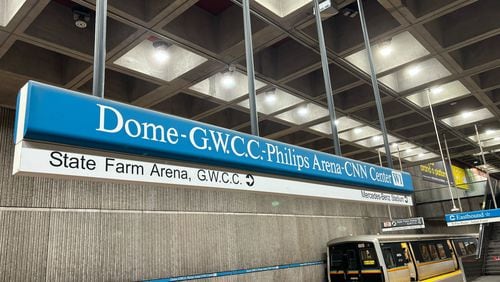 A man was found shot to death Thursday inside a train at the Georgia World Congress Center/CNN Center station in downtown Atlanta, police said.