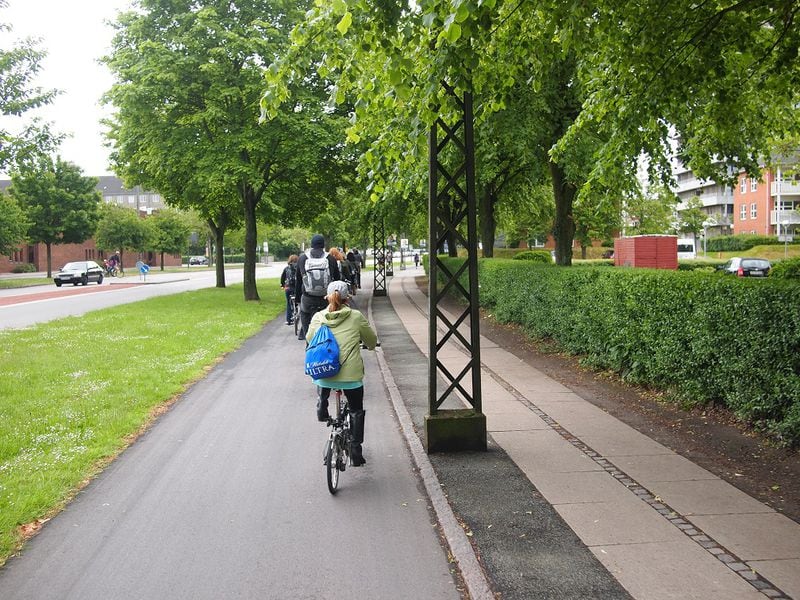 An intown greenway in Copenhagen as seen in June 2015. (Submitted photo from Atlanta Regional Commission).