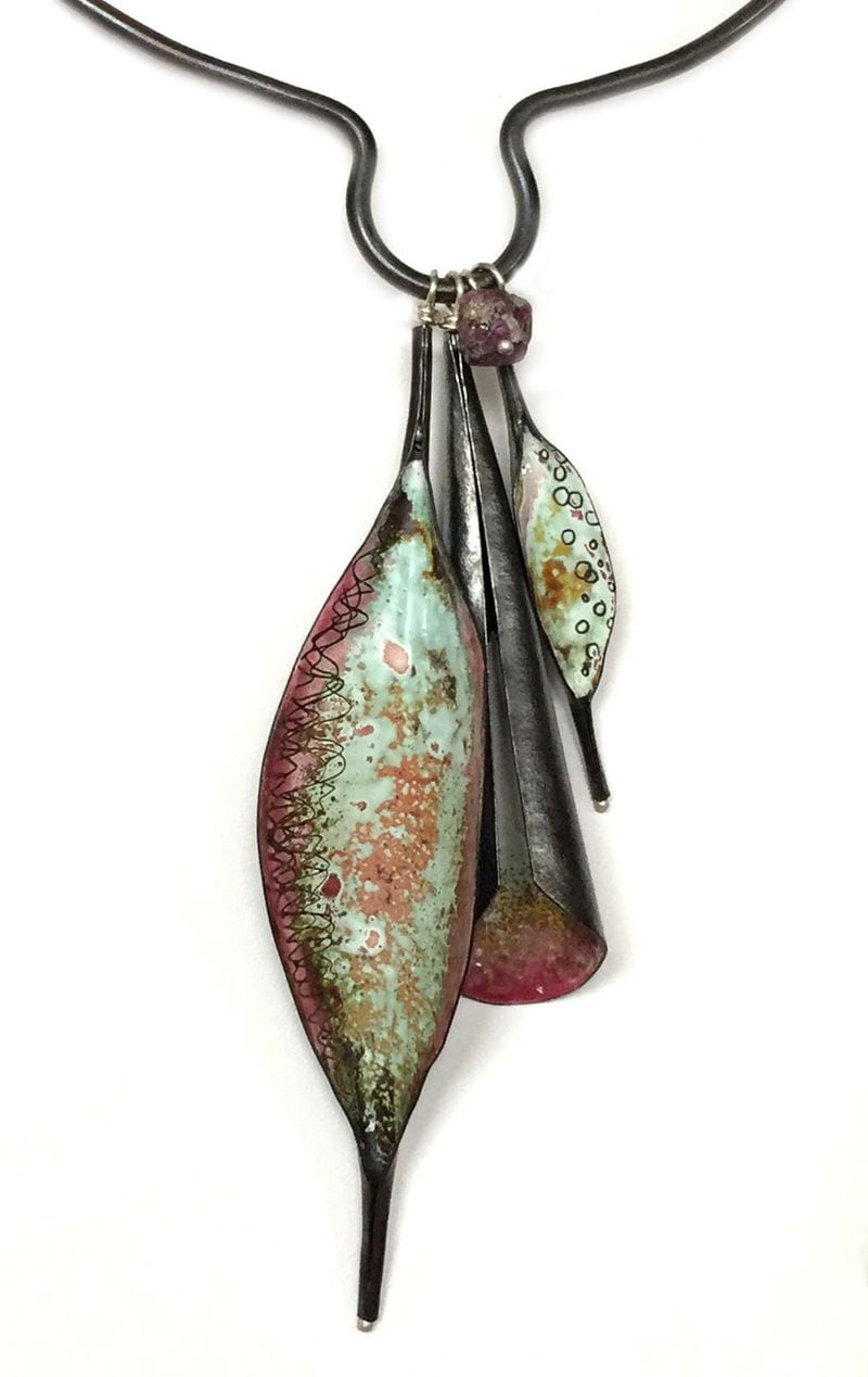 Jewelry artist Annie Grimes Williams is fascinated with forms (and their interior spaces) and colors. She also draws inspiration from the sea, particularly its tiny creatures that live in tide pools, such as anemones, urchins and pods. Contributed by CopperTide.net