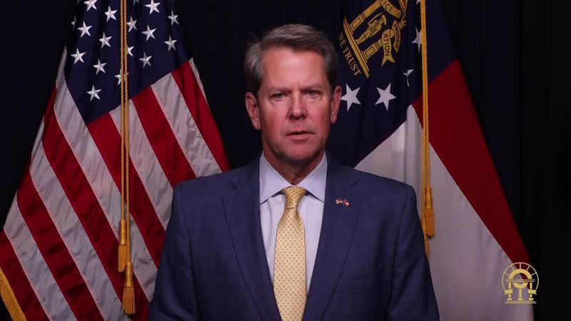 Gov. Brian Kemp releases video message in support of police