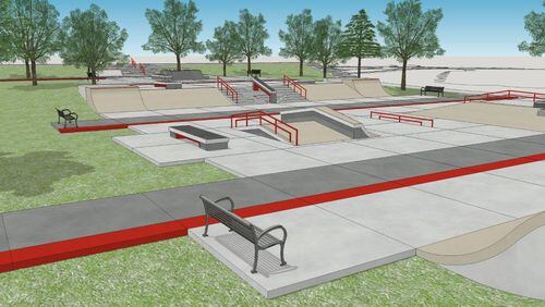 LaGrange has finalized plans for a downtown skate park. CONTRIBUTED