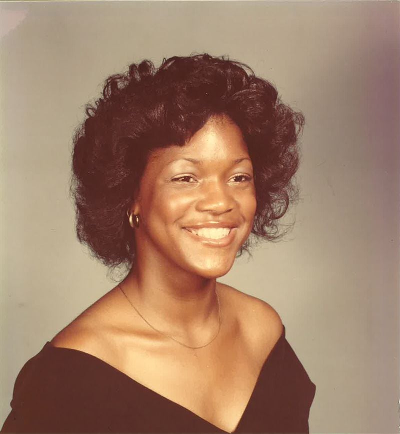 Dr. Valerie Montgomery Rice, pictured in 1979, when she graduated from Southwest High School in Macon. She was recently named president of the Morehouse School of Medicine.