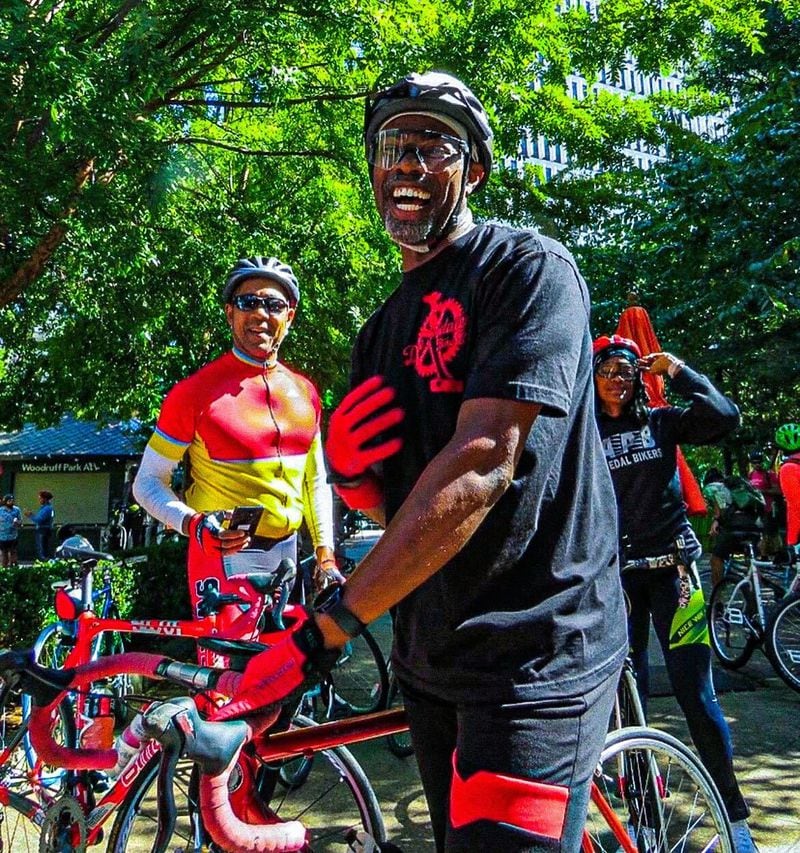 There are a variety of rides at the Atlanta Cycling Festival including ones that visit Black-owned coffee shops, queer bars and off-road trails. 
(Courtesy of the Atlanta Cycling Festival / LaMiiko M. Moore)