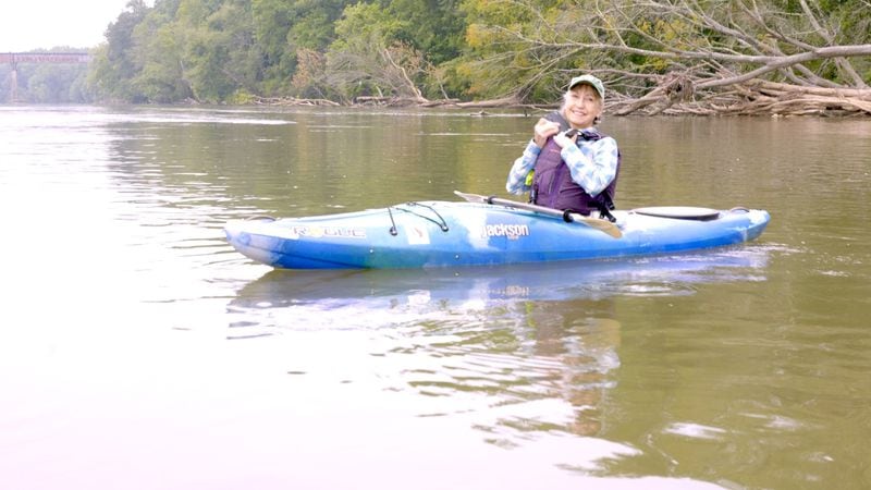 Sally Bethea, the first riverkeeper for the Upper Chattahoochee, is a  subject of Jacobs' film "Saving the Chattahoochee." Photo: Hal Jacobs